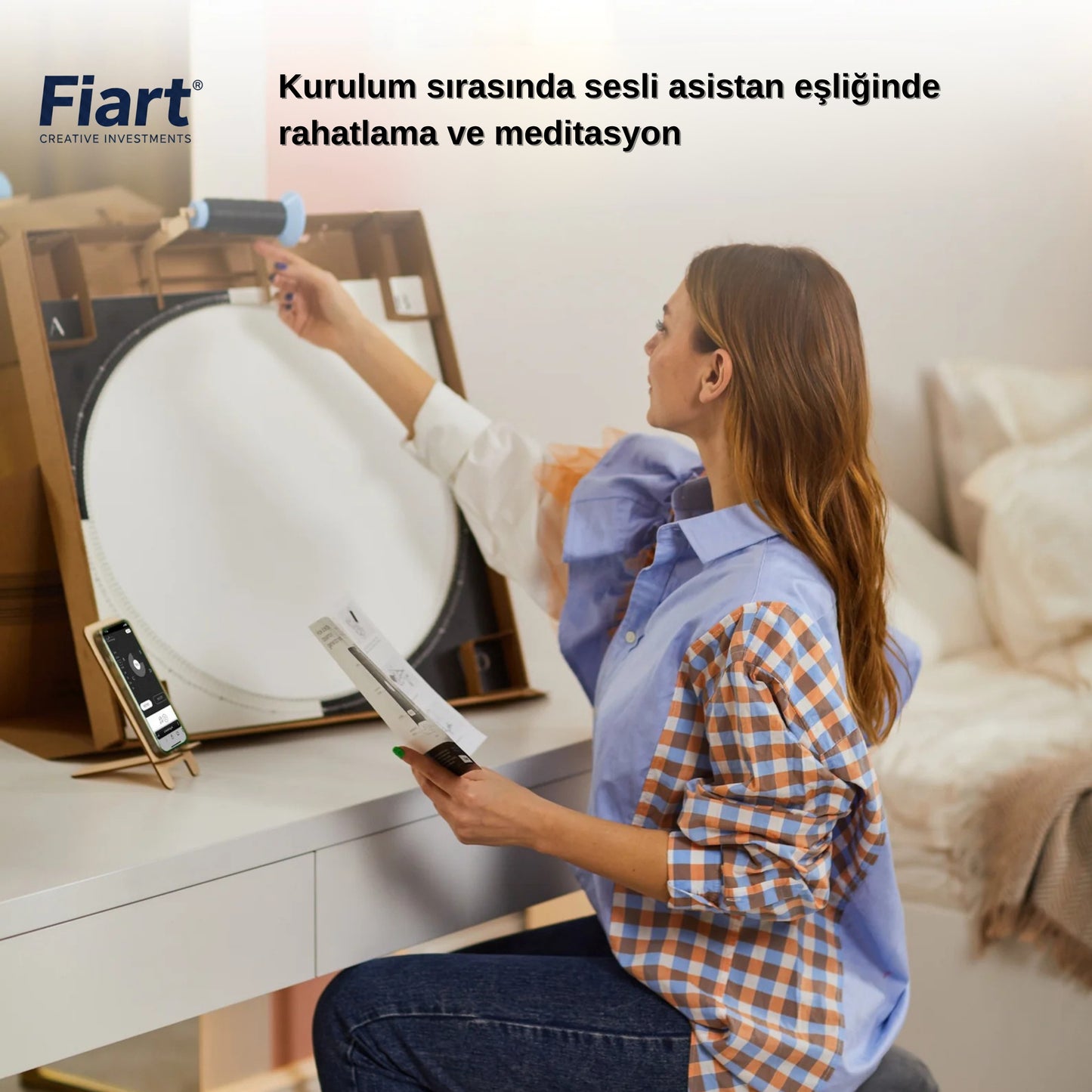 Fiart® Kişiye Özel String Art Tablo Kiti